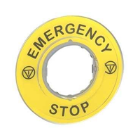 Маркировка для грибовидных кнопок аварийного останова EMERGENCE\STOP